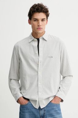 Bavlnená košeľa Marc O'Polo biela farba, regular, s klasickým golierom, 5000007660