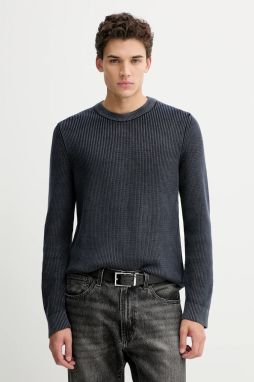 Bavlnený sveter Marc O'Polo tmavomodrá farba, 5000007901