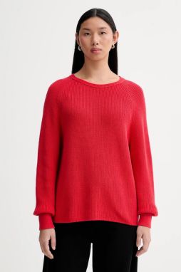 Bavlnený sveter Marc O'Polo červená farba, 600605960109