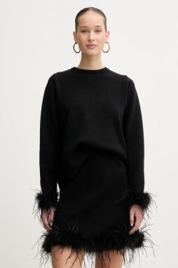 Sveter Never Fully Dressed čierna farba, NFDKN755