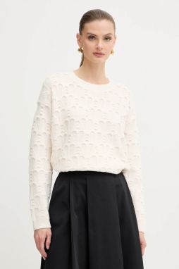 Sveter Morgan béžová farba, ľahký, MEDINE