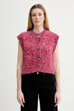 Vesta s prímesou vlny Marc O'Polo červená farba, 5000007880