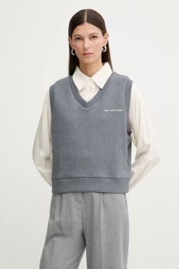 Bavlnená mikina Marc O'Polo šedá farba, melanžová, 5000007694