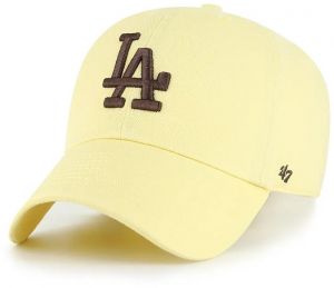 Bavlnená šiltovka 47 brand MLB Los Angeles Dodgers žltá farba, B-NLRGW12GWS-H6A