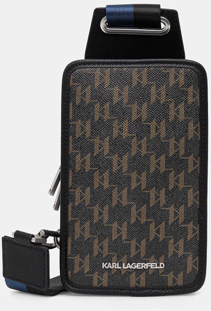 Malá taška Karl Lagerfeld K/MONOGRAM čierna farba, B1M30230