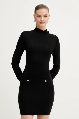 Šaty Morgan čierna farba, mini, priliehavé, RMAGIC