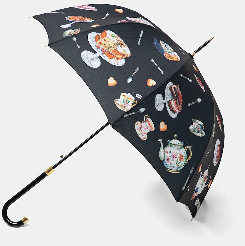 Dáždnik Moschino čierna farba, 8953