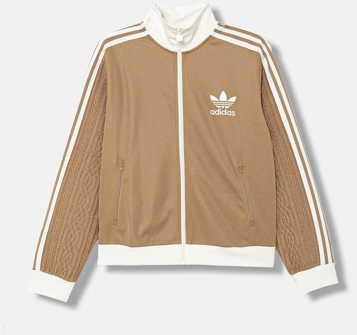 Mikina adidas Originals zelená farba, vzorovaná, KS7799