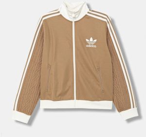 Mikina adidas Originals zelená farba, vzorovaná, KS7799