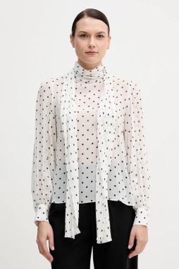 Blúzka Pedro del Hierro biela farba, vzorovaná