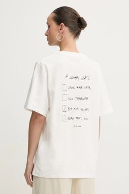 Bavlnené tričko Stine Goya dámske, biela farba, SG-PS26-T009-2243P