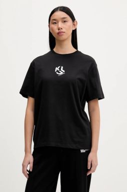 Tričko Karl Lagerfeld Jeans dámske, čierna farba, B1W17086