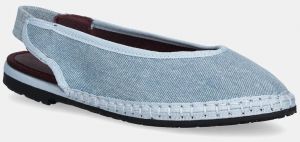 Baleríny Flabelus Narnia modrá farba, s otvorenou pätou, Narnia