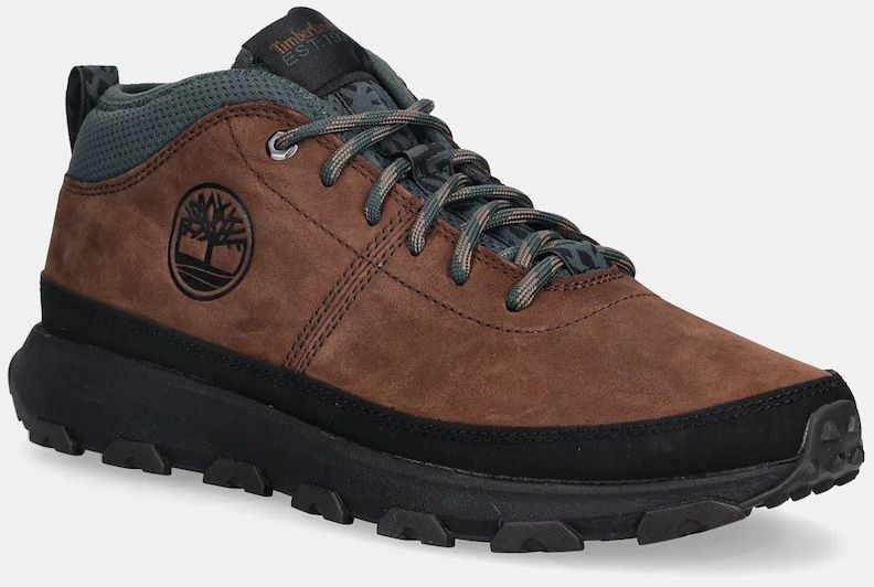Kožená obuv Timberland Winsor Trail Mid Lace hnedá farba, TB0A41X7W071