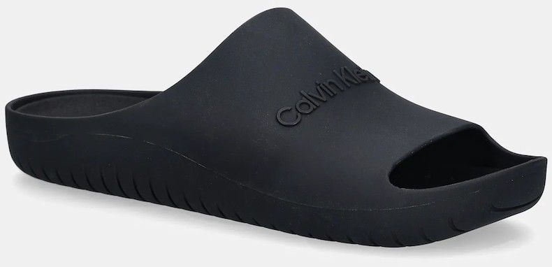Šľapky Calvin Klein JELLY SLIDE čierna farba, HM0HM02014