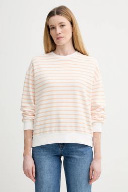 Bavlnená mikina Marc O'Polo oranžová farba, vzorovaná, 5000007892