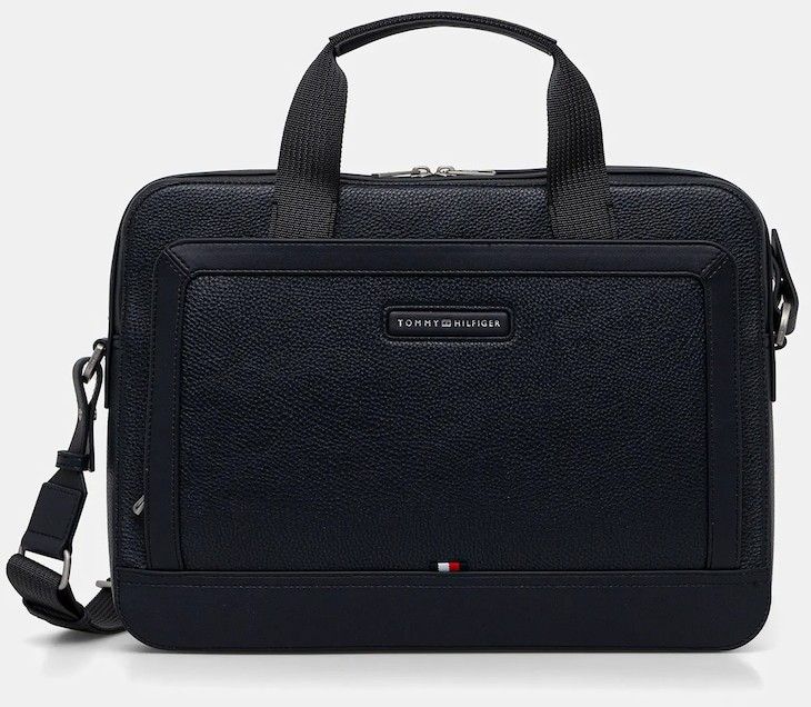 Taška Tommy Hilfiger tmavomodrá farba, AM0AM13987