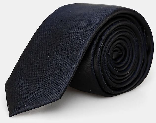 Kravata s prídavkom hodvábu HUGO Tie cm 6 tmavomodrá farba, 50530106