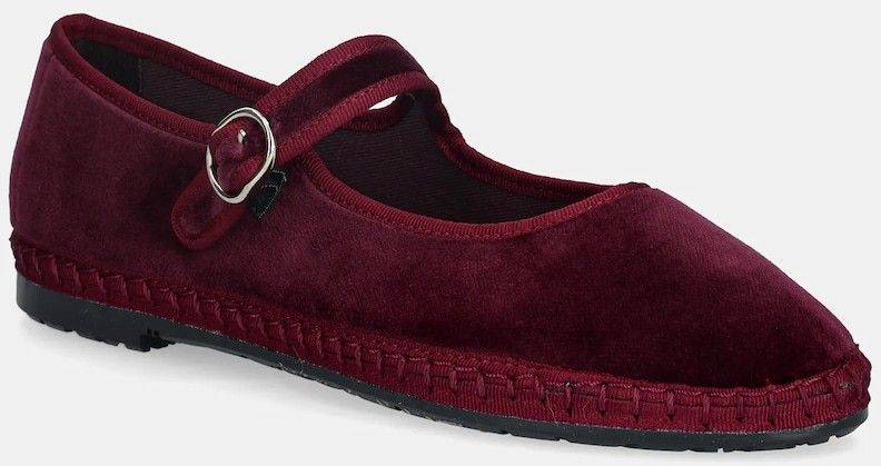 Baleríny Flabelus MARY JANE bordová farba, Lucrecia