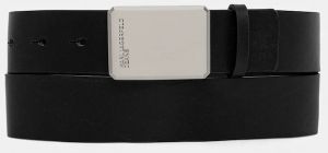 Kožený opasok Karl Lagerfeld Jeans čierna farba, B1M33066