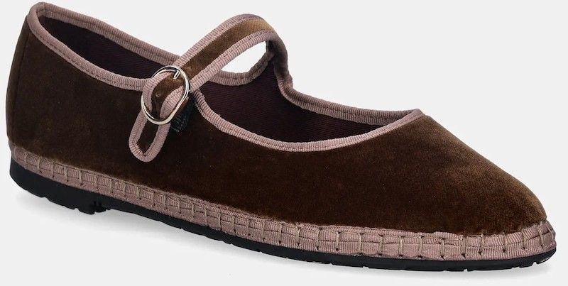 Baleríny Flabelus Balthasar hnedá farba