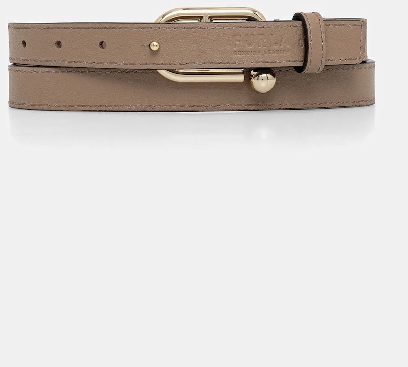 Kožený opasok Furla béžová farba, WC00089 BX2045 1257S