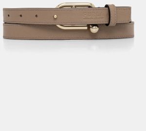 Kožený opasok Furla béžová farba, WC00089 BX2045 1257S