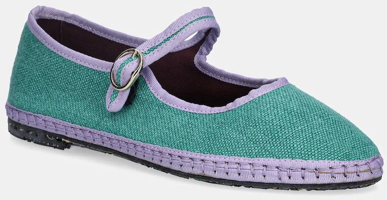 Baleríny Flabelus Ivetta tyrkysová farba