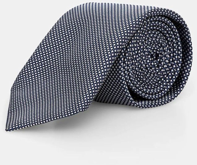 Hodvábna kravata BOSS H-TIE CM 7.5 ONE tmavomodrá farba, 50556048