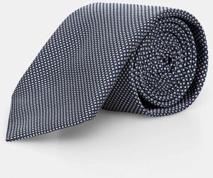 Hodvábna kravata BOSS H-TIE CM 7.5 ONE tmavomodrá farba, 50556048