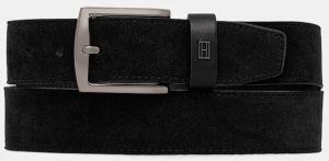 Kožený opasok Tommy Hilfiger čierna farba, AM0AM14080