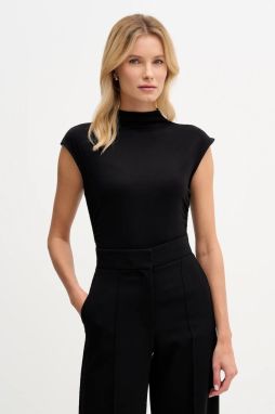 Blúzka Dkny čierna farba, jednofarebná, W3384RAS
