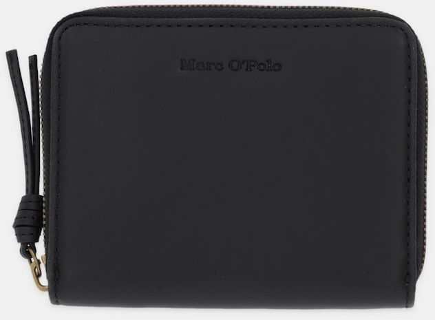 Kožená peňaženka Marc O'Polo čierna farba, 5000007855