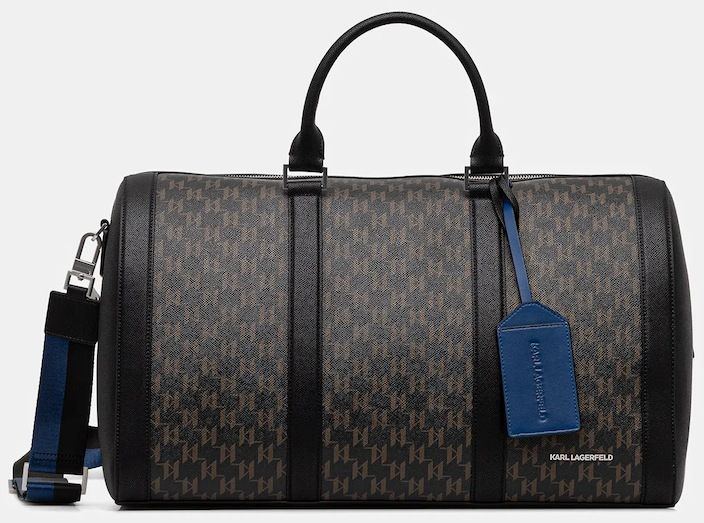 Taška Karl Lagerfeld K/MONOGRAM hnedá farba, B1M30222