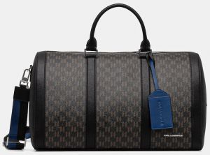 Taška Karl Lagerfeld K/MONOGRAM hnedá farba, B1M30222