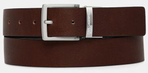 Obojstranný kožený opasok Karl Lagerfeld Jeans hnedá farba, B1M33067