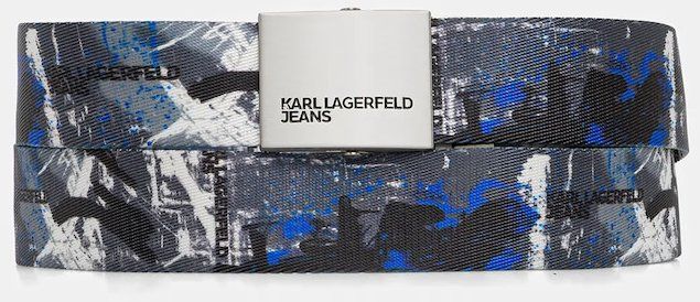 Opasok Karl Lagerfeld Jeans šedá farba, B1M33062