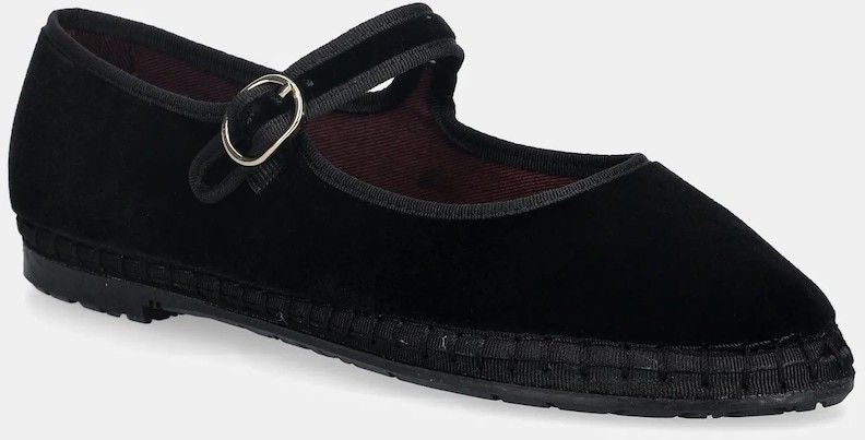 Baleríny Flabelus MARY JANE čierna farba, Antonia