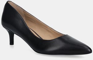 Kožené lodičky Lauren Ralph Lauren Adrienne čierna farba, 802P09030001