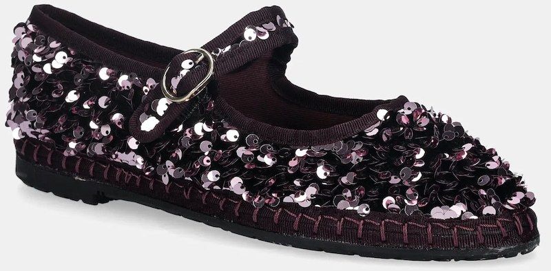 Baleríny Flabelus MARY JANE fialová farba, Little Prince Malva