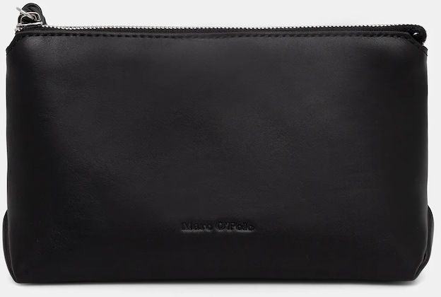 Kožená kozmetická taška Marc O'Polo čierna farba, 5000008507