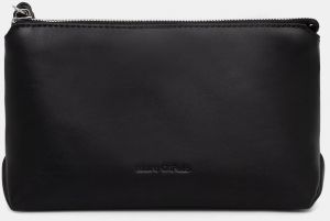 Kožená kozmetická taška Marc O'Polo čierna farba, 5000008507