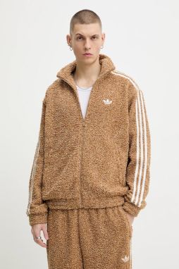 Mikina adidas Originals Boucle zelená farba, melanžová, KS5274