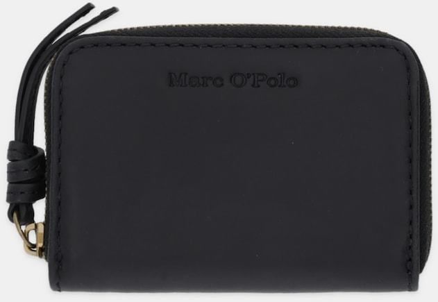 Kožená peňaženka Marc O'Polo čierna farba, 5000007857