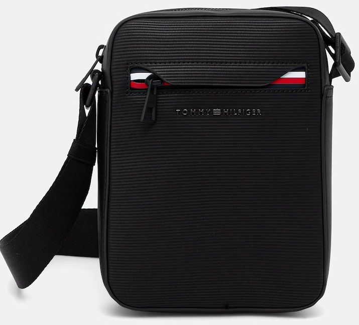 Malá taška Tommy Hilfiger čierna farba, AM0AM14020