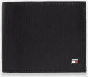 Kožená peňaženka Tommy Hilfiger čierna farba, AM0AM13978