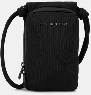 Malá taška Tommy Hilfiger čierna farba, AM0AM14040