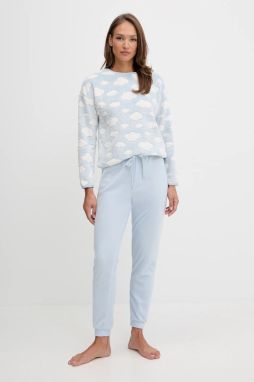 Pyžamový komplet women'secret modrá farba, 4752553