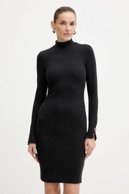 Šaty Guess ALESSA čierna farba, mini, priliehavé, W5BK30 K0602