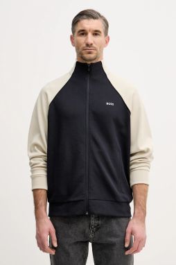 Mikina BOSS Green SW_Join Skaz tmavomodrá farba, jednofarebná, 50553566